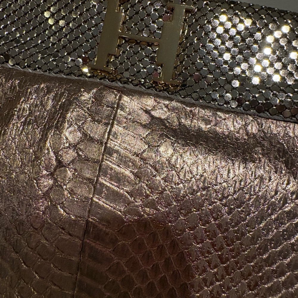 Halston Heritage Rose Gold Clutch